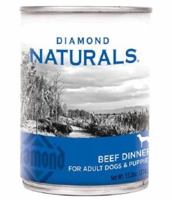 Diamond Naturals Beef Dinner All Life Stages Canned Dog Food 13.2 oz