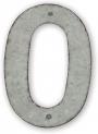 Sunset Vista Design Metal 4-Inch Magnetic House Number, Number 0