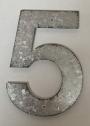 Sunset Vista Design Metal 4-Inch Magnetic House Number, Number 5