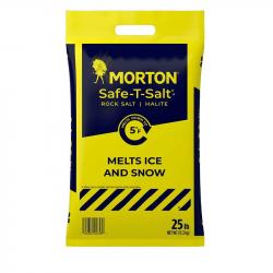 Mortons Safe-T-Salt Rock Salt 25 pound