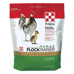 Purina Flock Raiser Crumbles Chicken Feed 5 lb bag