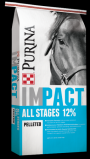 Purina Impact All Stages 12 Pellet Horse Feed 50 lb