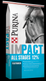 Purina Impact All Stages 12-6 Sweet Textured Horse Feed 50 lb