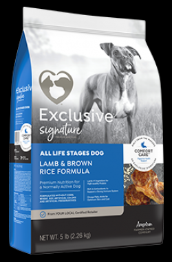Exclusive Signature Lamb & Brown Rice All Stages Dog Food 5 lb