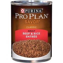 Purina Pro Plan Savor Beef & Rice Adult Canned Dog Food 13 oz