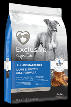 Exclusive Signature Lamb & Brown Rice All Stages Dog Food 15 lb