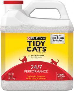 Tidy Cat 24/7 Performance Multi Cat Clumping Cat Litter 14 lb jug