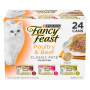 Fancy Feast Poultry & Beef Variety 24 pack 3 oz Can Cat Food