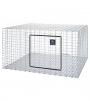 Pet Lodge 30x30x16 in Wire Rabbit Hutch