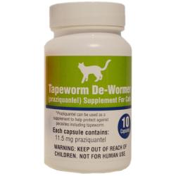 RXJ Tapeworm De-Wormer Capsules for Cats 10ct