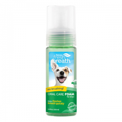 Tropiclean Fresh Breath Oral Care Mint Foam 4.5 oz