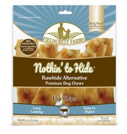 Fieldcrest Farms Nothin' To Hide Rawhide Alt. Flip Chips Beef Dog Chew