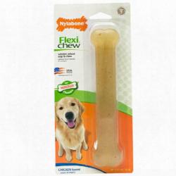 Nylabone Flexi Chew Giant Durable Chicken Flavor Chew Bone