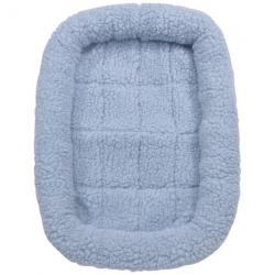 Slumber Pet Sherpa Small Crate Bed 24x17 in Blue