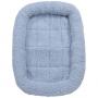 Slumber Pet Sherpa Small Crate Bed 24x17 in Blue