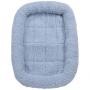 Slumber Pet Sherpa Medium Crate Bed 30x19 in Blue