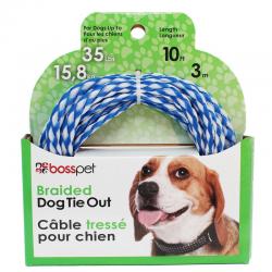 Boss Pet Small Dog Poly Rope Tie Out 10 Ft