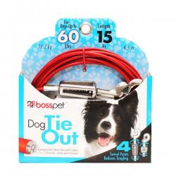 Boss Pet Large Dog Cable Tie Out 15 Ft