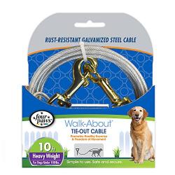 Four Paws Large Dog Cable Tie Out 10 Ft