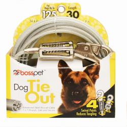 Boss Pet X Large Dog Cable Tie Out 30 Ft