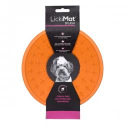 Hyper Pet Lickimat Splash Treat Dispensing Orange Mat