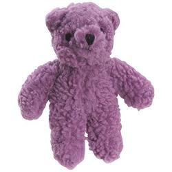 Zanies Purple Berber Bear Dog Toy