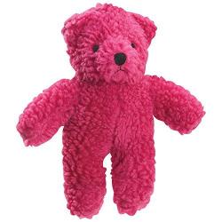 Zanies Cranberry Berber Bear Dog Toy