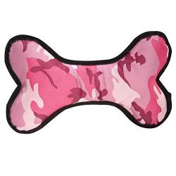 Zanies Toughstructable Pink Camo Dog Bone Dog Toy