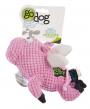 GoDog Just for Me Chew Guard Flying Pig Squeaky Plush Dog Toy