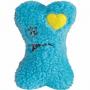 Zanies Blue Embroidered Berber Bone Plush Dog Toy