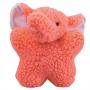 Zanies Cuddly Pink Elephant Berber Babies Dog Toy