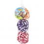 Ruffin It Toss N Floss Rope Ball Dog Toy 3 pack