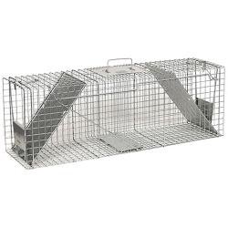 Havahart Galvanized Steel 36 In. 2-Door Large Animal Trap