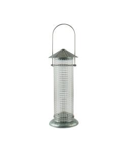 Rustic Farmhouse Galvanized Roof Silo Sunflower Seed Bird Feeder