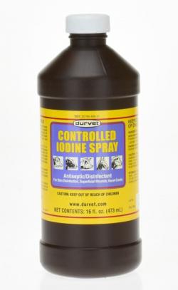 Durvet Controlled Iodine Spray 1% 16 oz