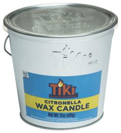 Tiki Citronella Galvanized Bucket Candle 17 oz