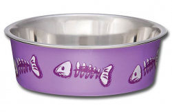 Loving Pets Skeleton Cat Bella Bowl X Small Lilac