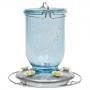 Perky Pet Mason Jar Hummingbird feeder Blue