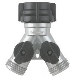 Gilmour 2 Way Y Shutoff Metal Valve