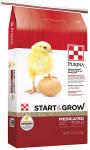 Purina Start & Grow Medicated Chicken Feed 25 lb bag
