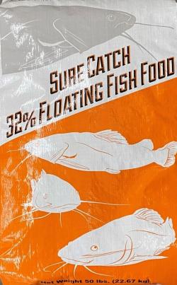 Departments - Statewide Sure Catch 32% Floating Fish Food 50 lb Bag