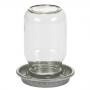 Miller Little Giant 5.5" Metal Mason Jar Screw-On Poultry Fount