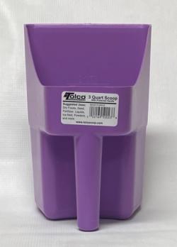 Tolco Feed Scoop 3 qt Purple