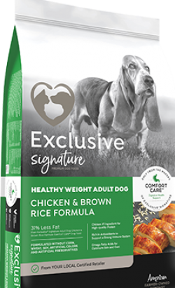 Exclusive Signature Healthy Weight Chicken & Brown Rice Dog Food 30 lb