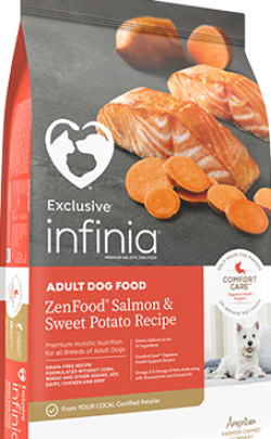 Infinia ZenFood Salmon & Sweet Potato Recipe Dog Food 30 lb
