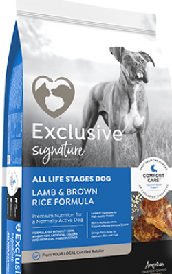 Exclusive Signature Lamb & Brown Rice All Stages Dog Food 30 lb