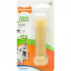 Nylabone Flexi Chew Regular Durable Chicken Flavor Chew Bone