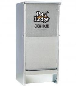 Pet Lodge Galvanized Steel Dog Feeder 25 lb