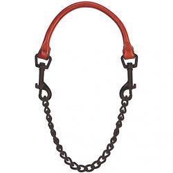 Weaver Goat Collar 26 inch Black Chain with Leather Grip