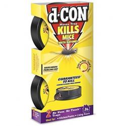 D Con 1920078357 No View No Touch Mouse Traps 2 Pack: Mouse & Rat